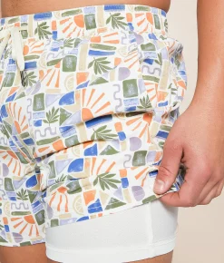 Swimwear | Fair Harbor The Bungalow Beach Sun Tile Stretch Swim Trunks Assorted