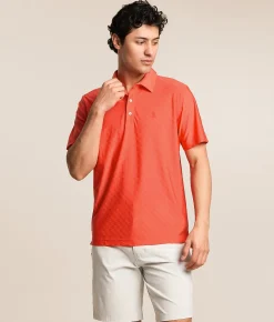 Tops|Activewear | Chubbies The Chili Pepper Performance Polo Coral