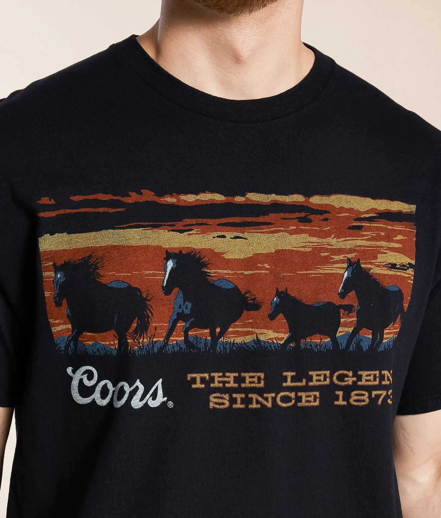 Junkfood The Coors Legend 1873 T-Shirt Black Outlet