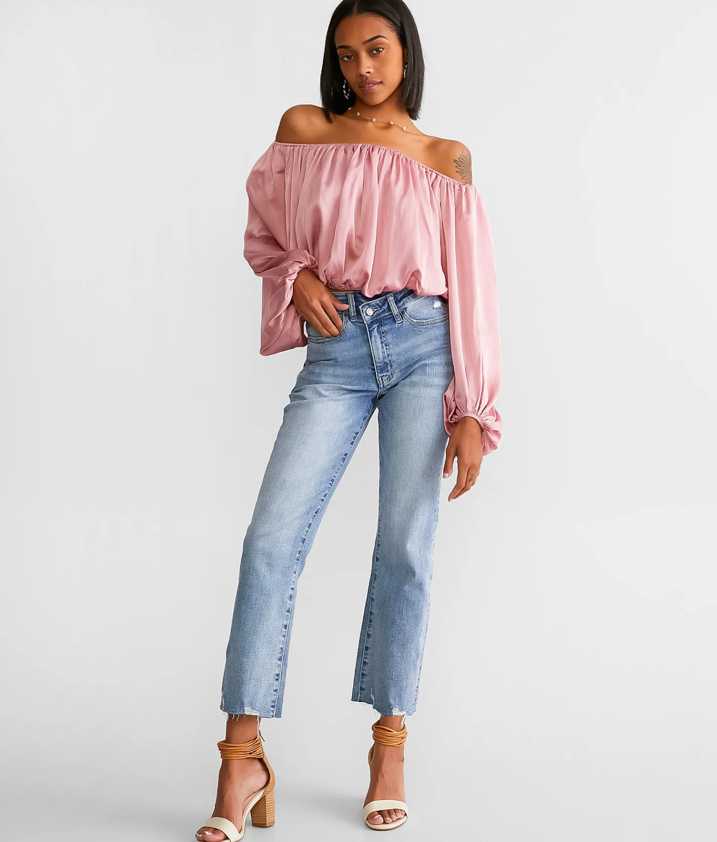 Jeans|Bottoms | Willow & Root The Cropped Rise Up Jean Oleander