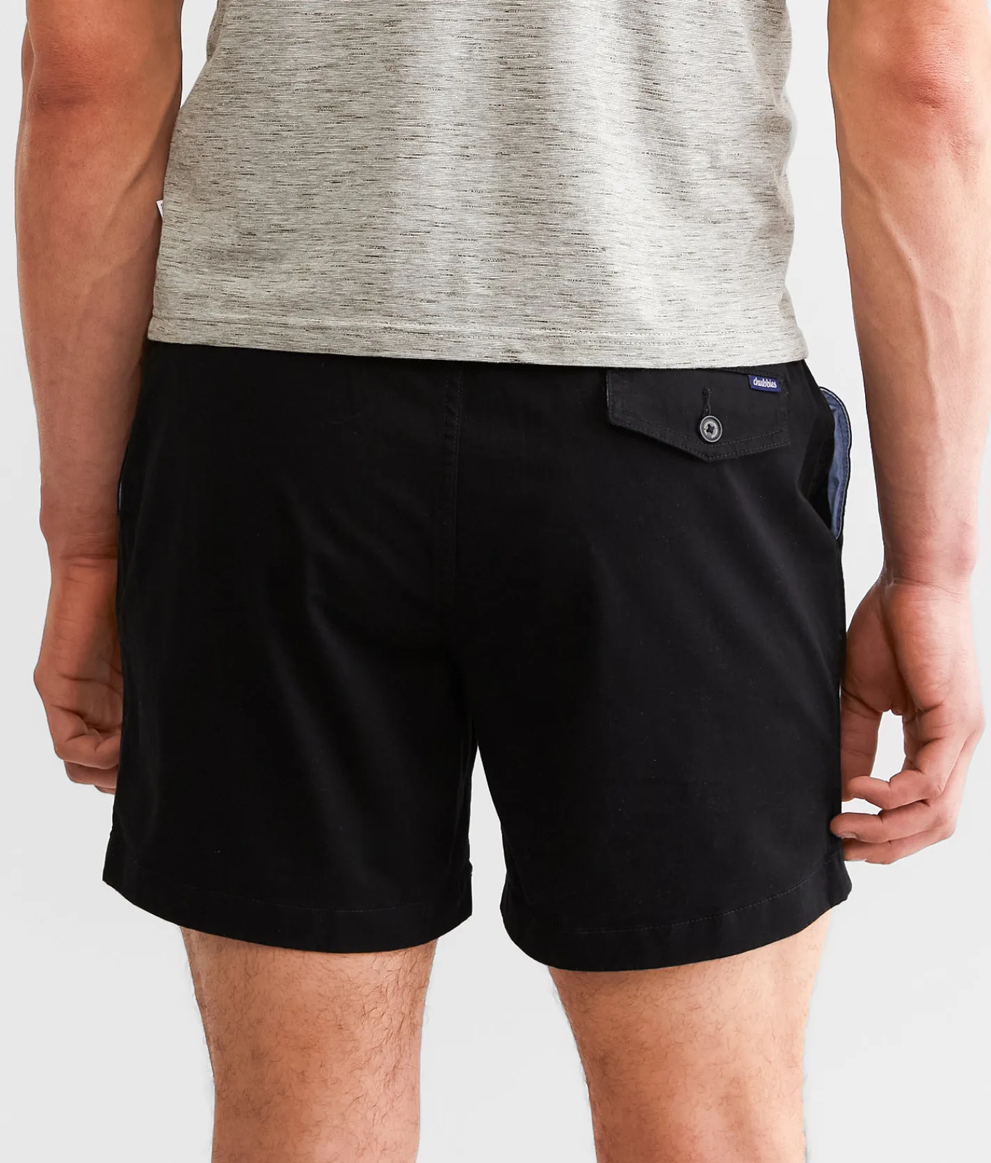 Bottoms|Activewear | Chubbies The Dark N Stormies Stretch Short Black Solid