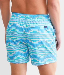 Chubbies The Desert Dawns Stretch Swim Trunks Turquoise Aqua New