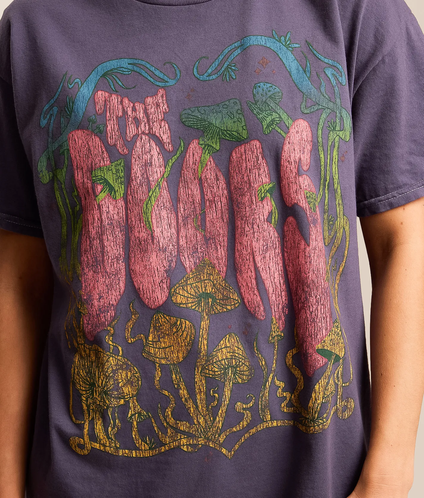 Tops | Merch Traffic The Doors Washed Band T-Shirt Nightshadow Blue