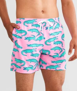 Chubbies The En Fuego Stretch Swim Trunks Pink Clearance