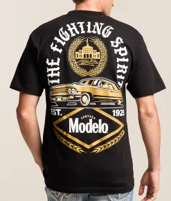 Ripple Junction® The Fighting Spirit Modelo T-Shirt Black Discount