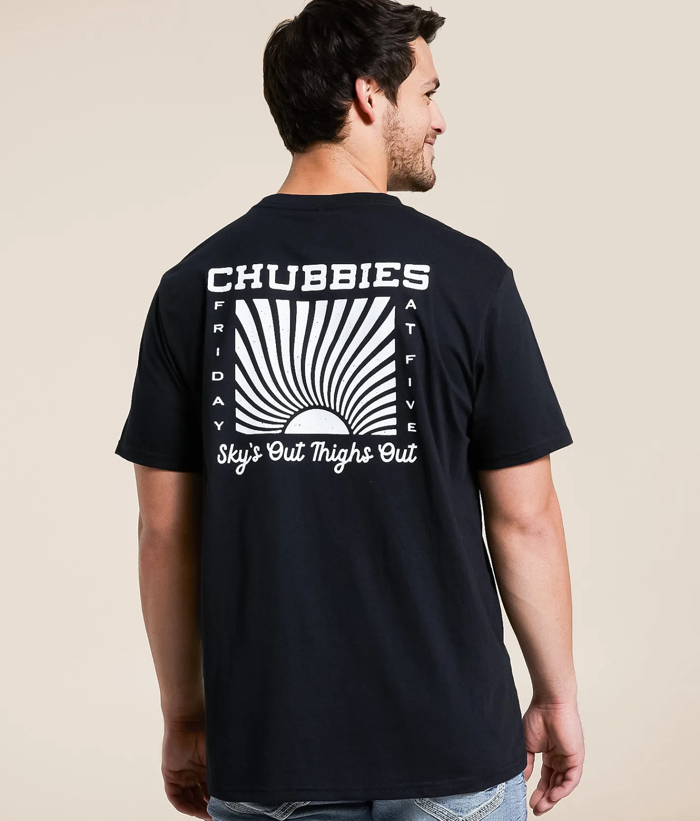 Graphic T-Shirts | Chubbies The Five Thighs T-Shirt Black