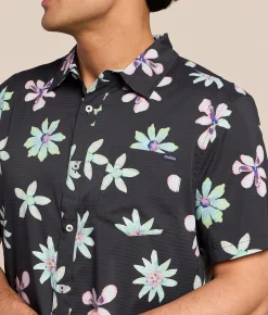 Tops | Chubbies The Floral Fusion Performance Stretch Shirt Black