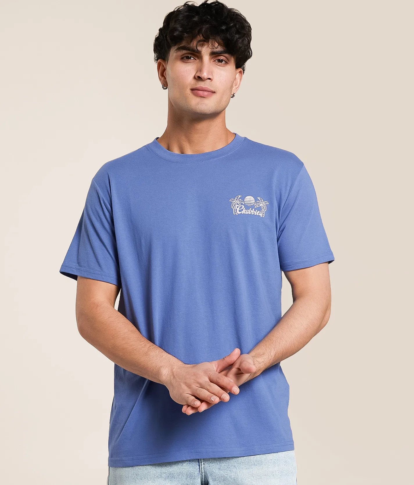 Chubbies The Folding Chair T-Shirt Dusty Blue Discount