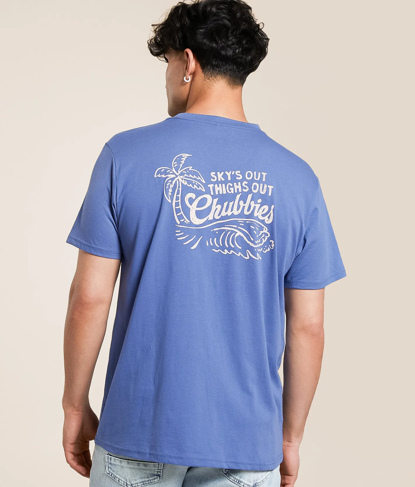 Chubbies The Folding Chair T-Shirt Dusty Blue Discount