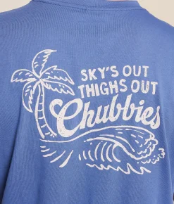 Chubbies The Folding Chair T-Shirt Dusty Blue Discount