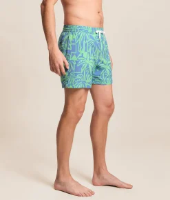 Chubbies The Frond Farewell Stretch Swim Trunks Bright Green Hot