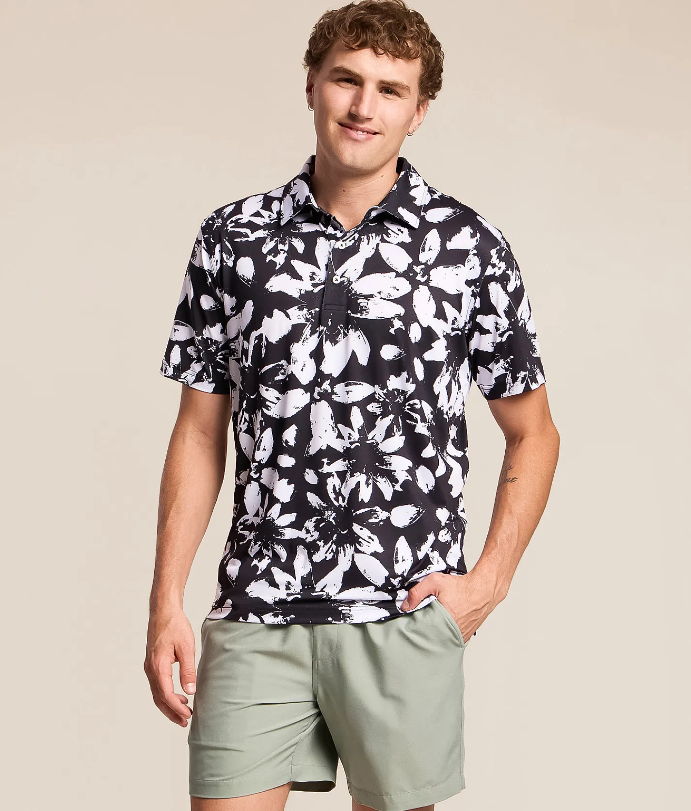 Chubbies The Full Contrast Performance Polo Black Discount