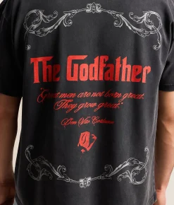 Tops|Graphic T-Shirts | ID Supply Co. The Godfather T-Shirt Washed Black