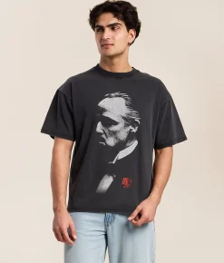 Tops|Graphic T-Shirts | ID Supply Co. The Godfather T-Shirt Washed Black