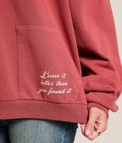 Tops | Modish Rebel The Great Outdoors Hooded Sweatshirt Washed Red
