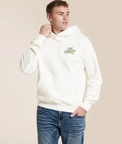 Tops | Tail Chasers Club The Hunt Hooded Sweatshirt Antique White
