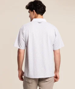 Tops | Devereux Golf The Ladders Performance Polo Marine Grey