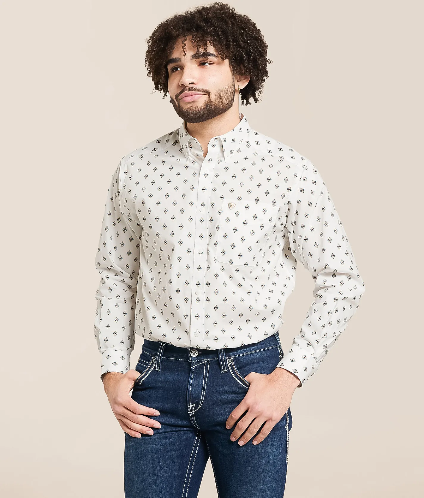 Ariat Thell Classic Shirt White Discount
