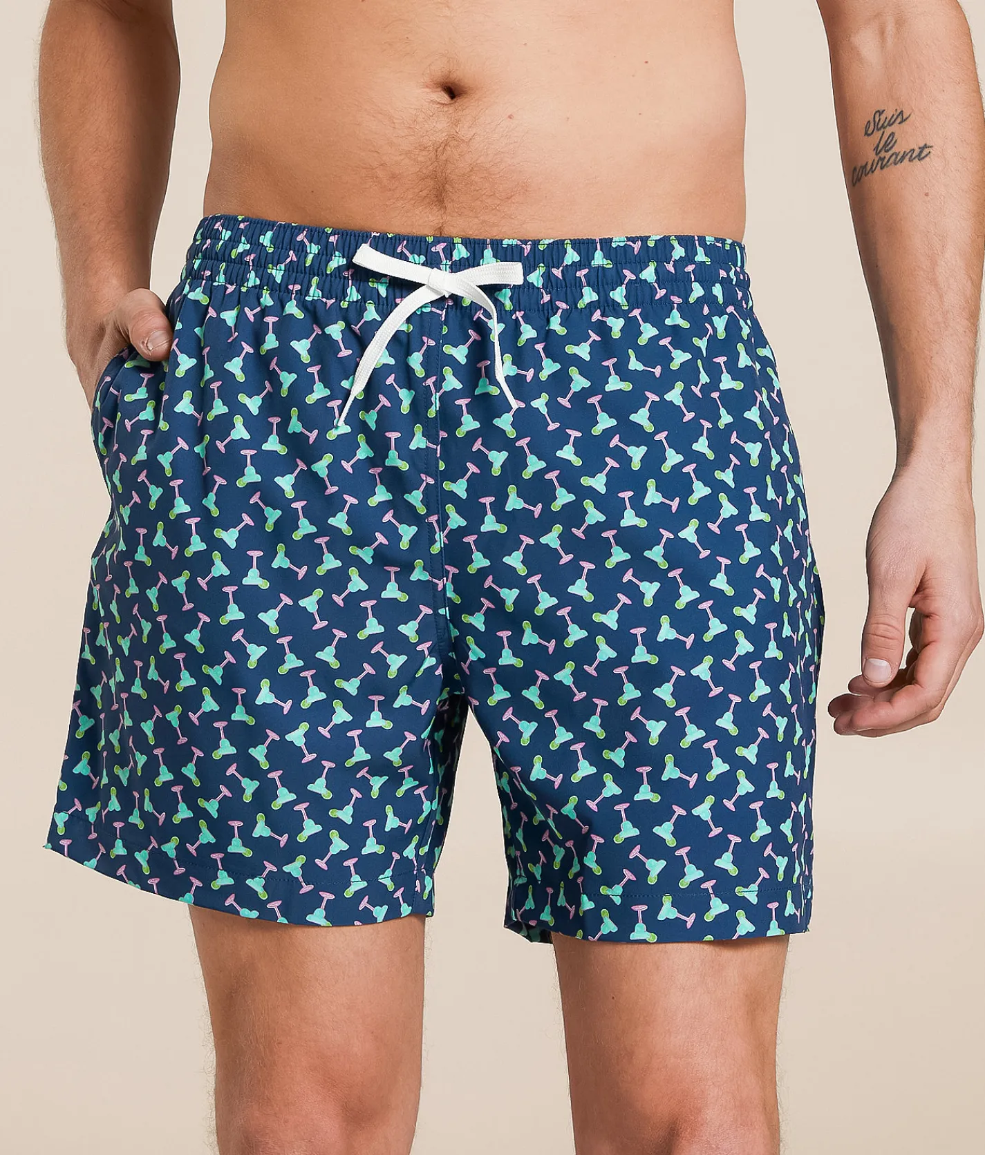Chubbies The Margarita Mondays Swim Trunks Navy Hot