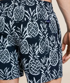 Bottoms | Chubbies The Midnight Thigh-N Stretch Swim Trunks Black Pattern Based PL