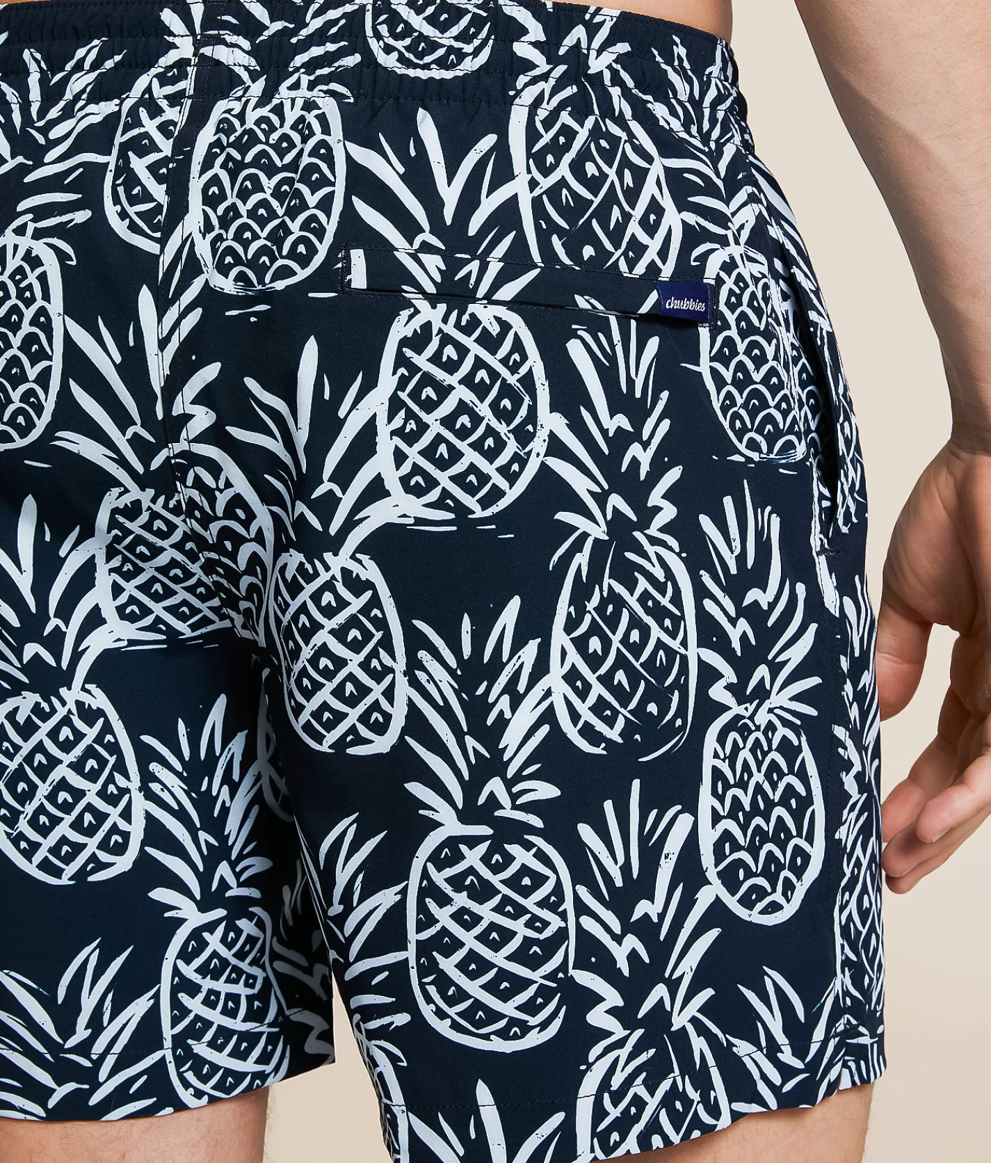 Bottoms | Chubbies The Midnight Thigh-N Stretch Swim Trunks Black Pattern Based PL