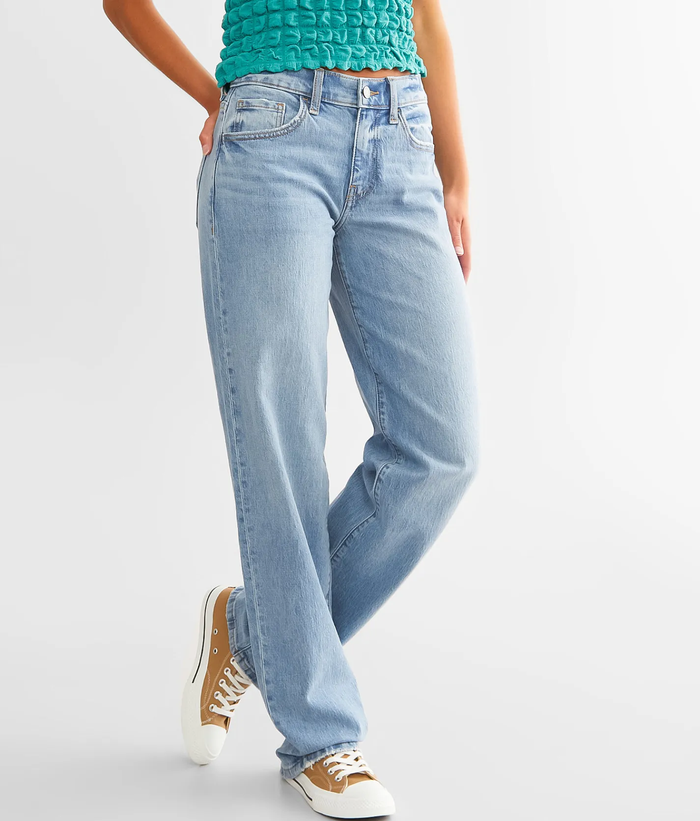 Willow & Root The Mid Waist Stretch Jean Ambretta Hot