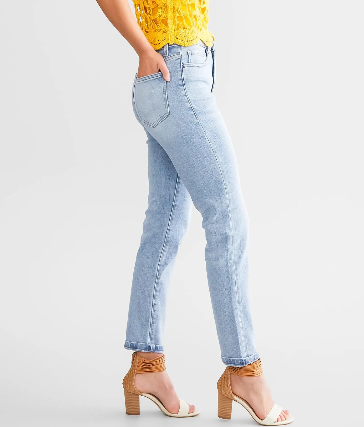 Willow & Root The Mom Jean Cerise Online