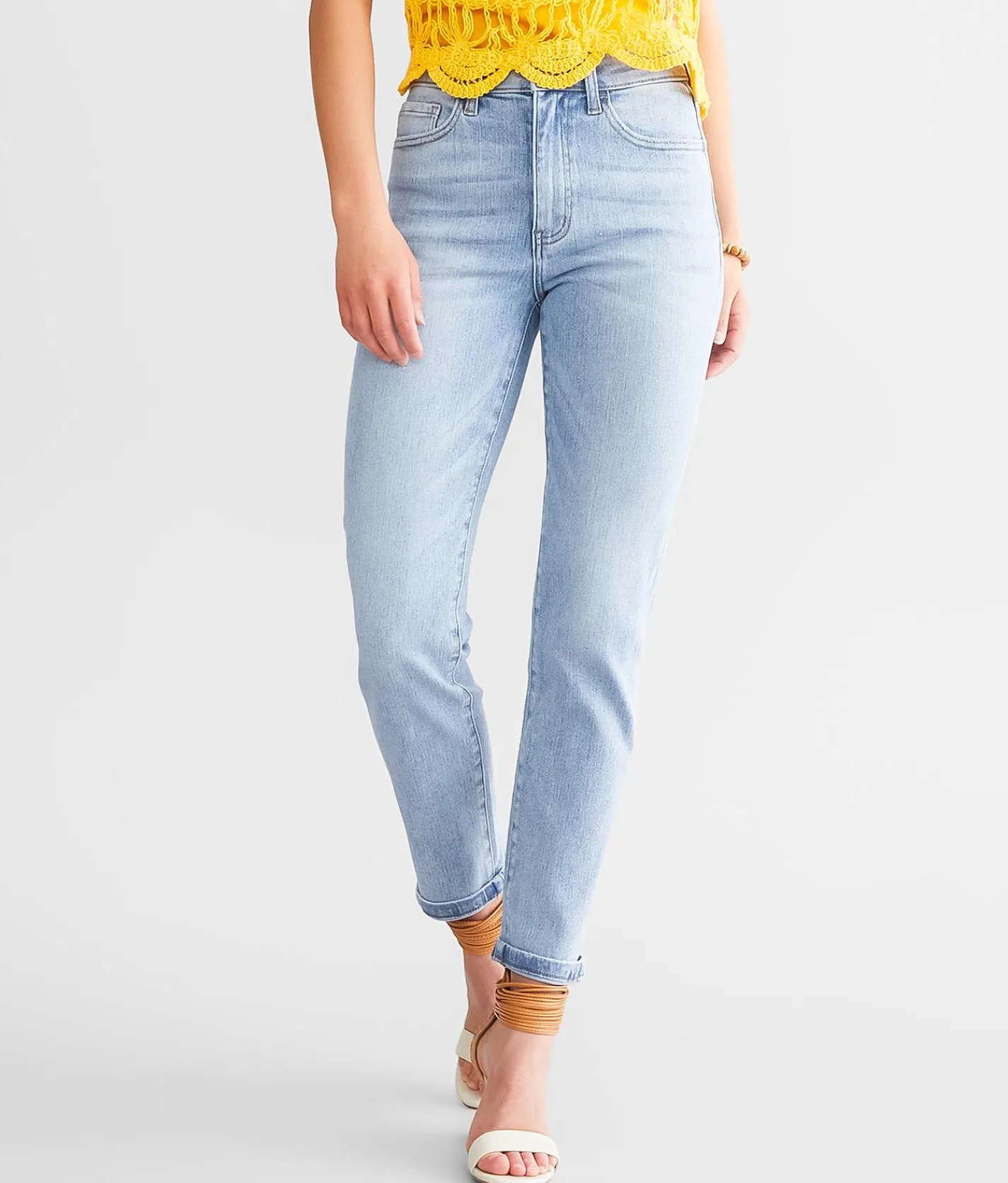 Willow & Root The Mom Jean Cerise Online