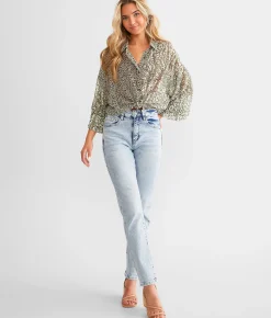 Willow & Root The Mom Jean Carnation New