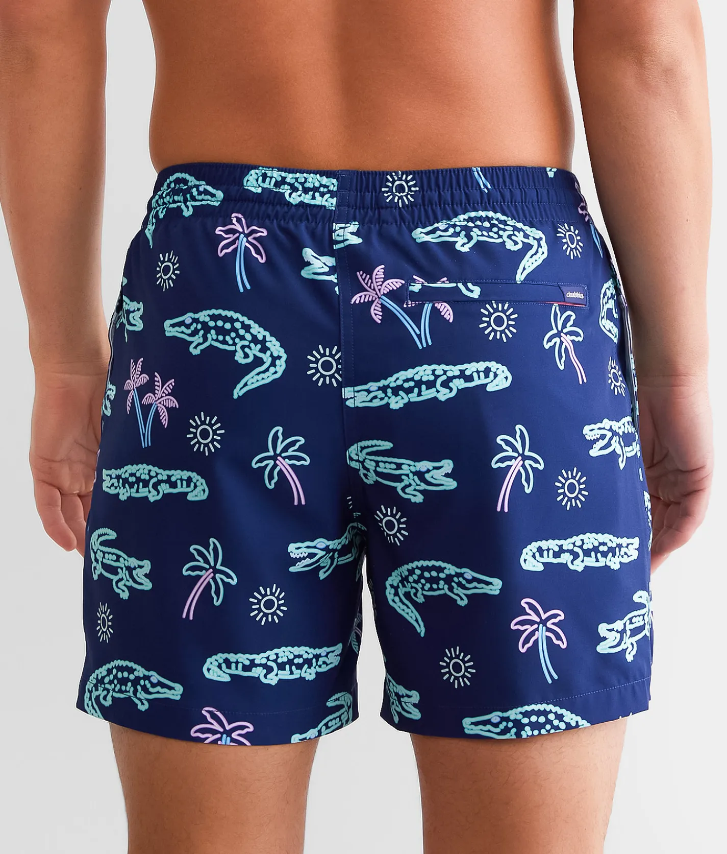 Chubbies The Neon Glades Stretch Swim Trunks Navy New