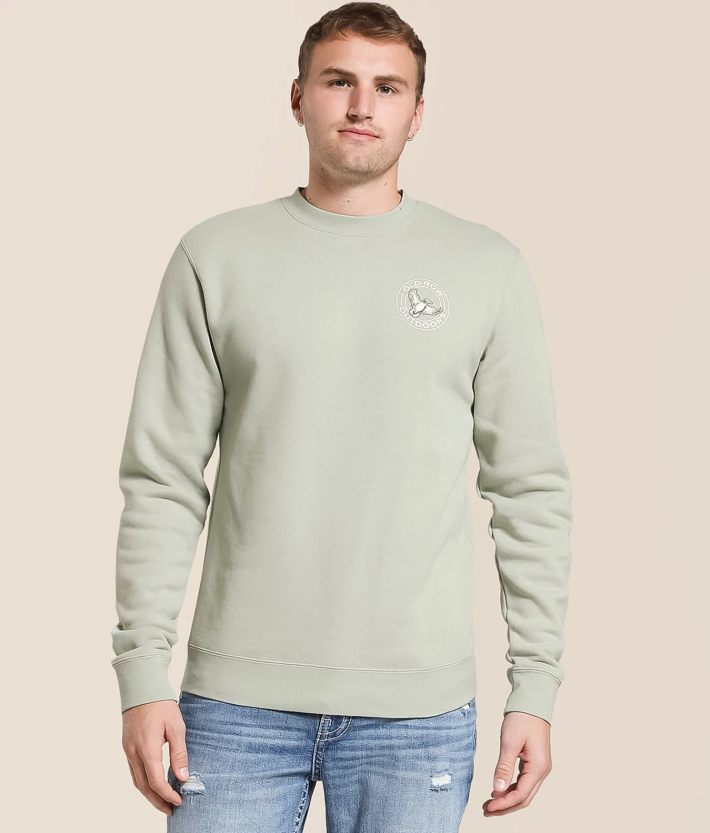 Tops | Old Row The Outdoors Mallard Pullover Dusty Sage