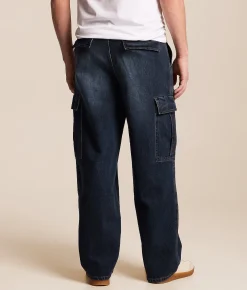 Von Dutch The Outlaws Cargo Straight Stretch Jean Middle Moon Discount