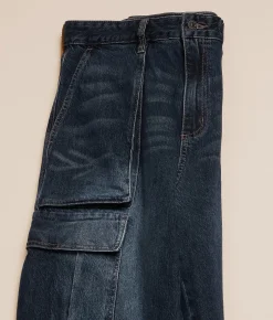 Von Dutch The Outlaws Cargo Straight Stretch Jean Middle Moon Discount