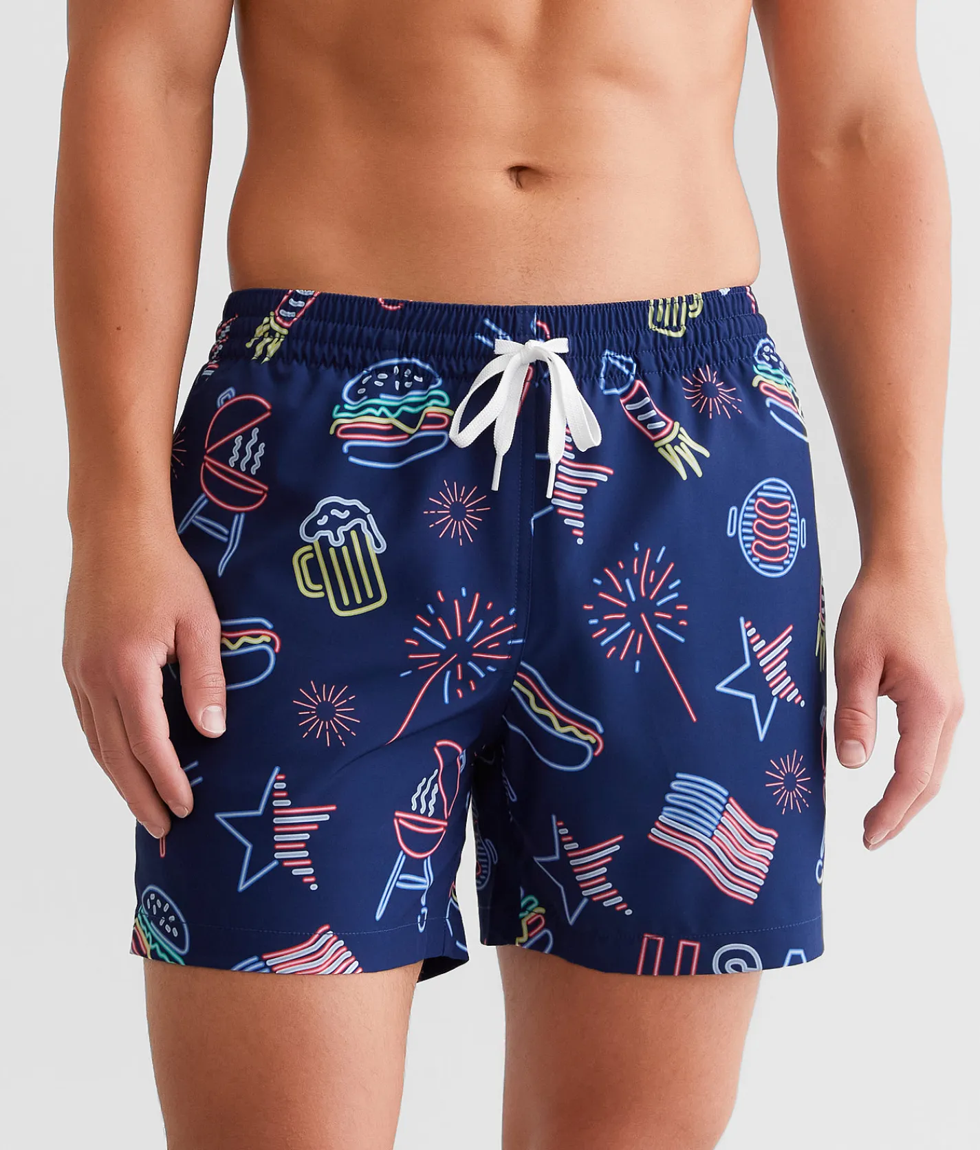 Chubbies The Patriotic Lights Stretch Swim Trunks Open Mescellaneous Online