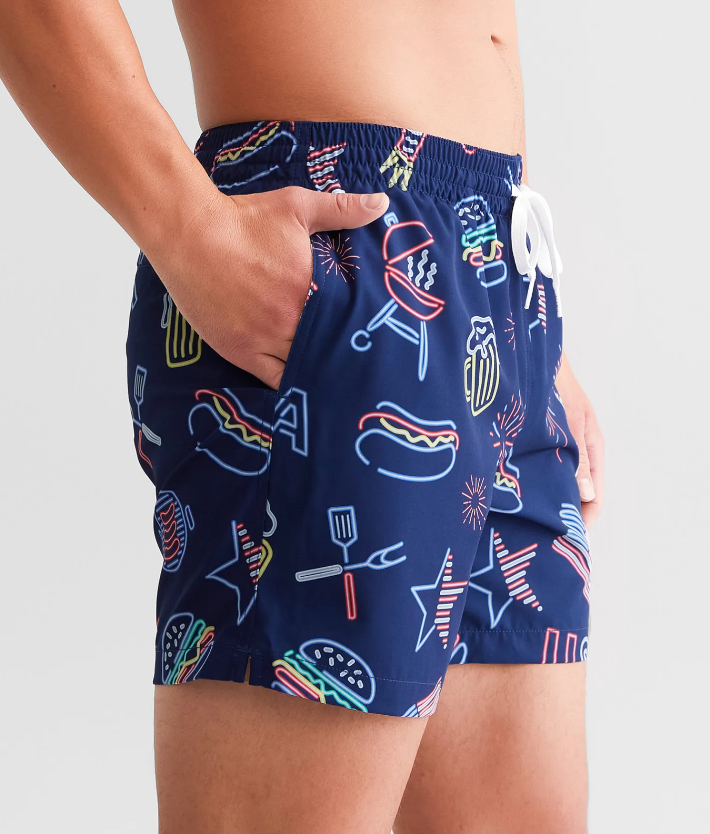 Chubbies The Patriotic Lights Stretch Swim Trunks Open Mescellaneous Online