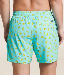 Chubbies The Peelio Dealios Stretch Swim Trunks Mint Pattern Based New