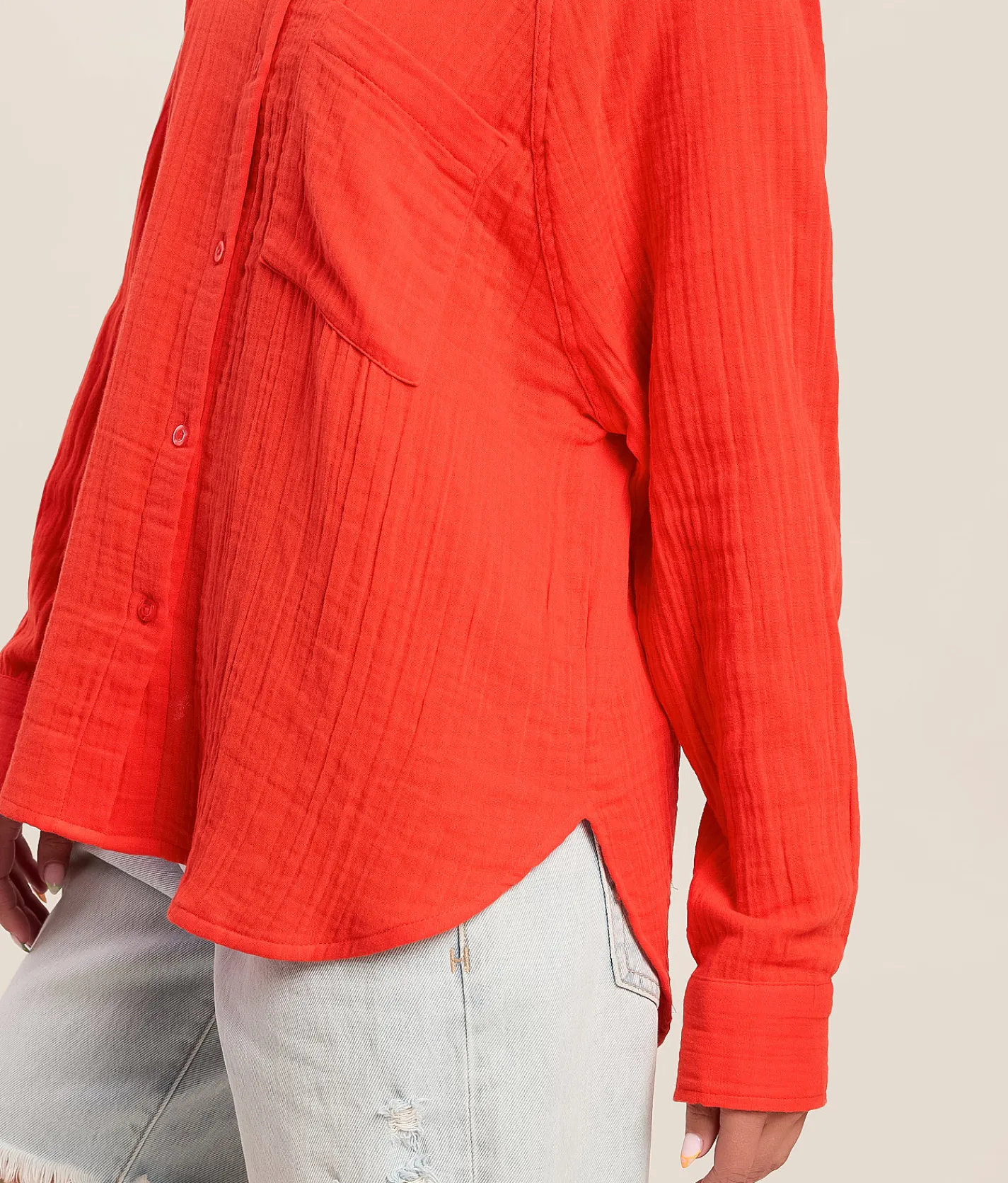 Tops | Z Supply The Perfect Airy Blouse Lychee