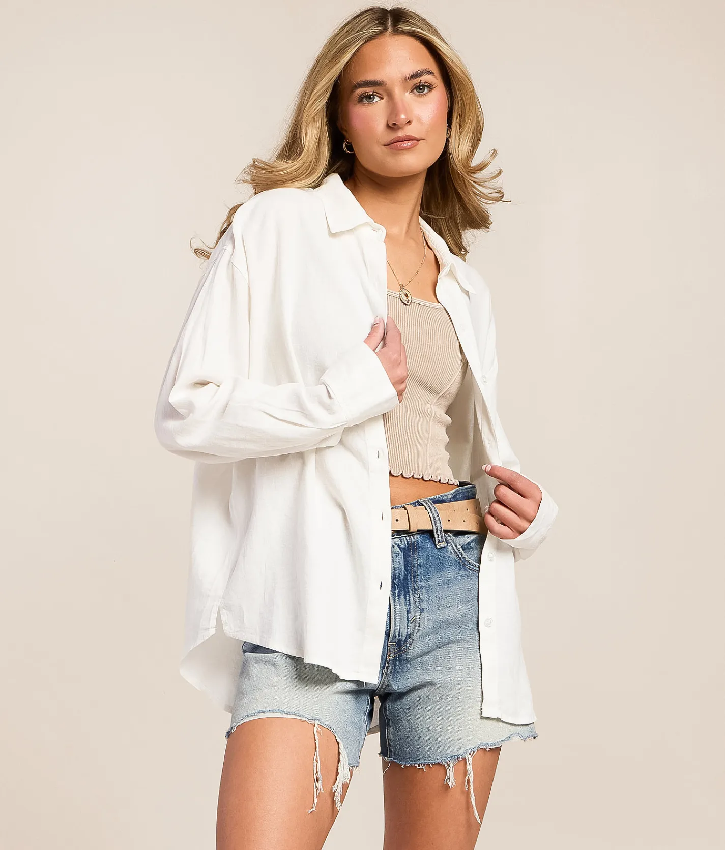 Tops | Z Supply The Perfect Button Up Shirt White