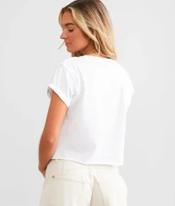 Tops | Free People The Perfect Cropped T-Shirt Spring Melon