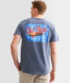 Graphic T-Shirts | Old Row The Pool Season T-Shirt Denim