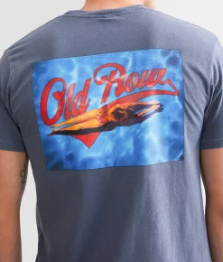 Graphic T-Shirts | Old Row The Pool Season T-Shirt Denim