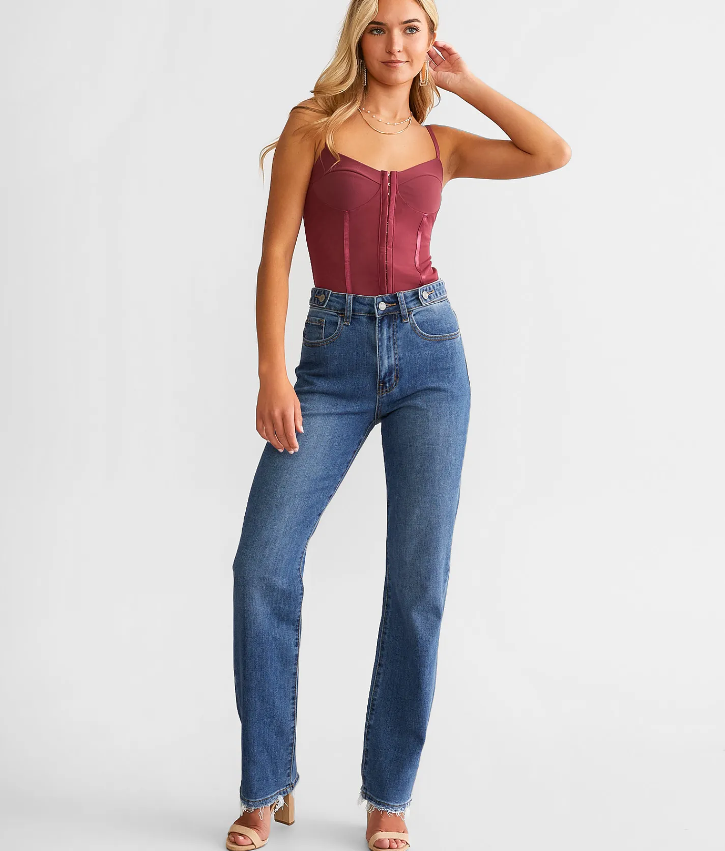 Willow & Root The Relaxed Straight Stretch Jean Genista Best