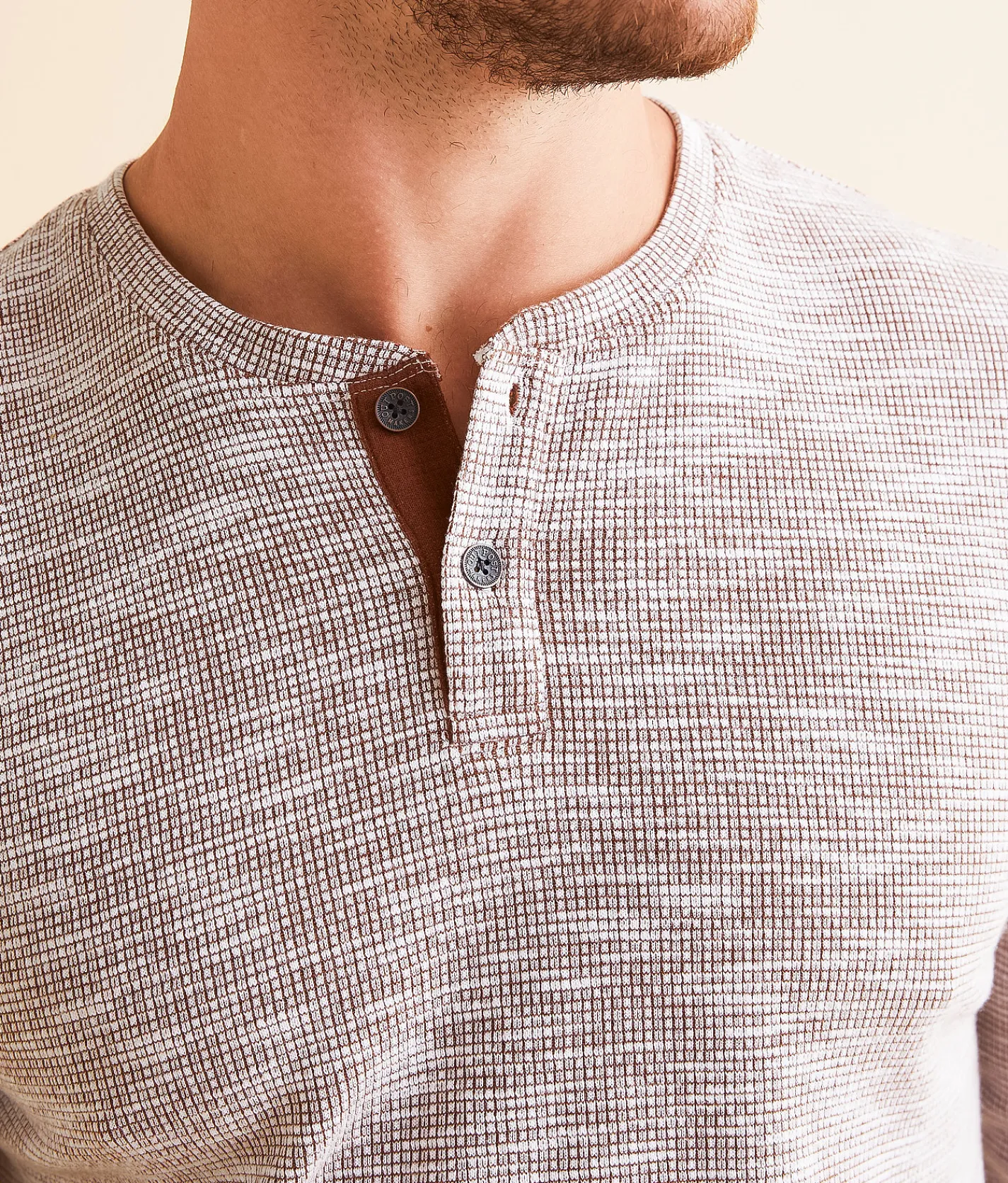 Outpost Makers Thermal Henley Brown Out New