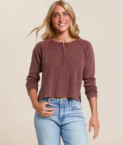 Tops | FITZ + EDDI Thermal Henley Sable