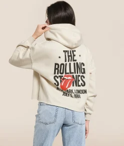 Tops | Life Clothing The Rolling Stones Band Hooded Sweatshirt Natural
