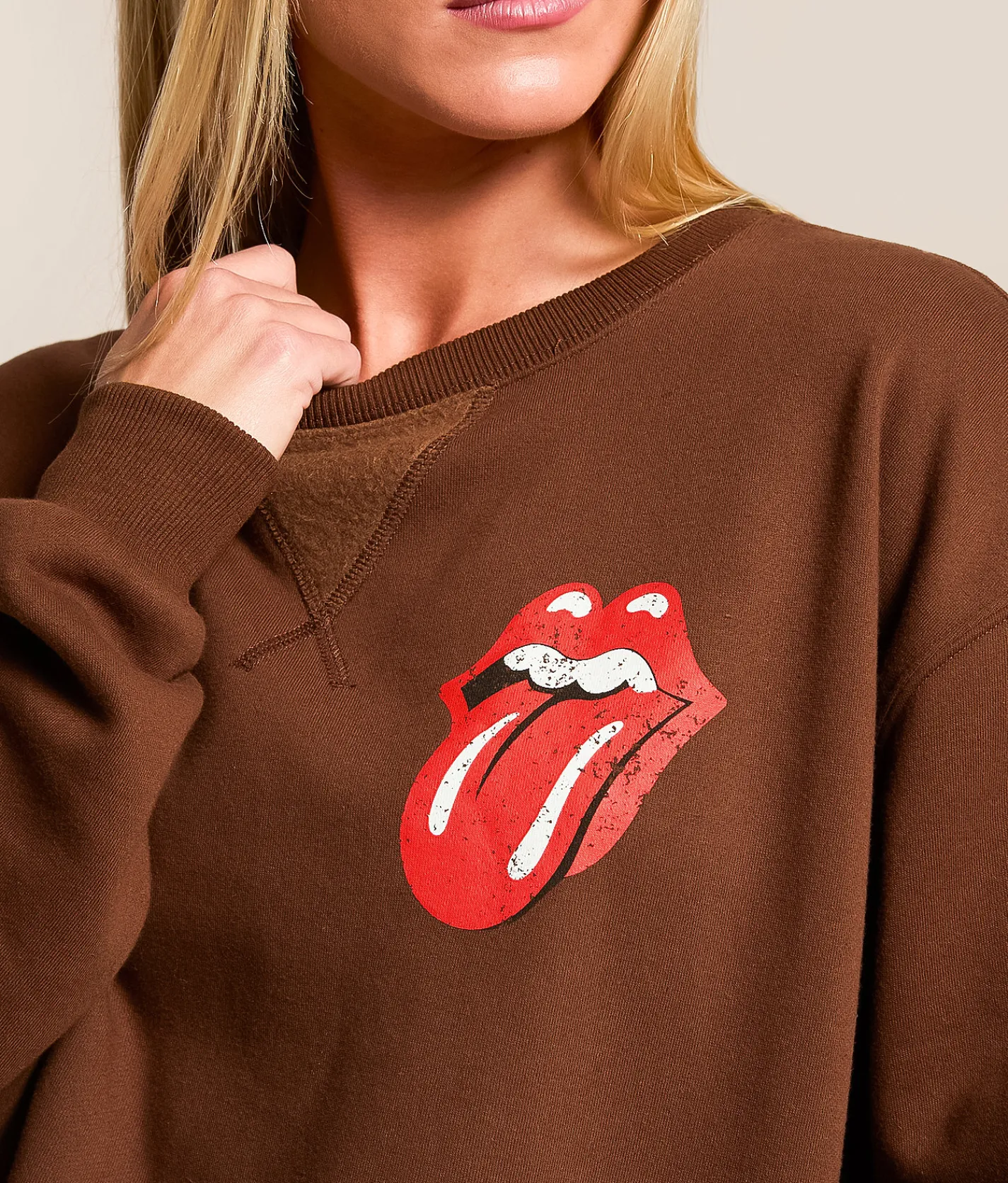 Tops | Life Clothing The Rolling Stones Band Oversized Pullover Potting Soil