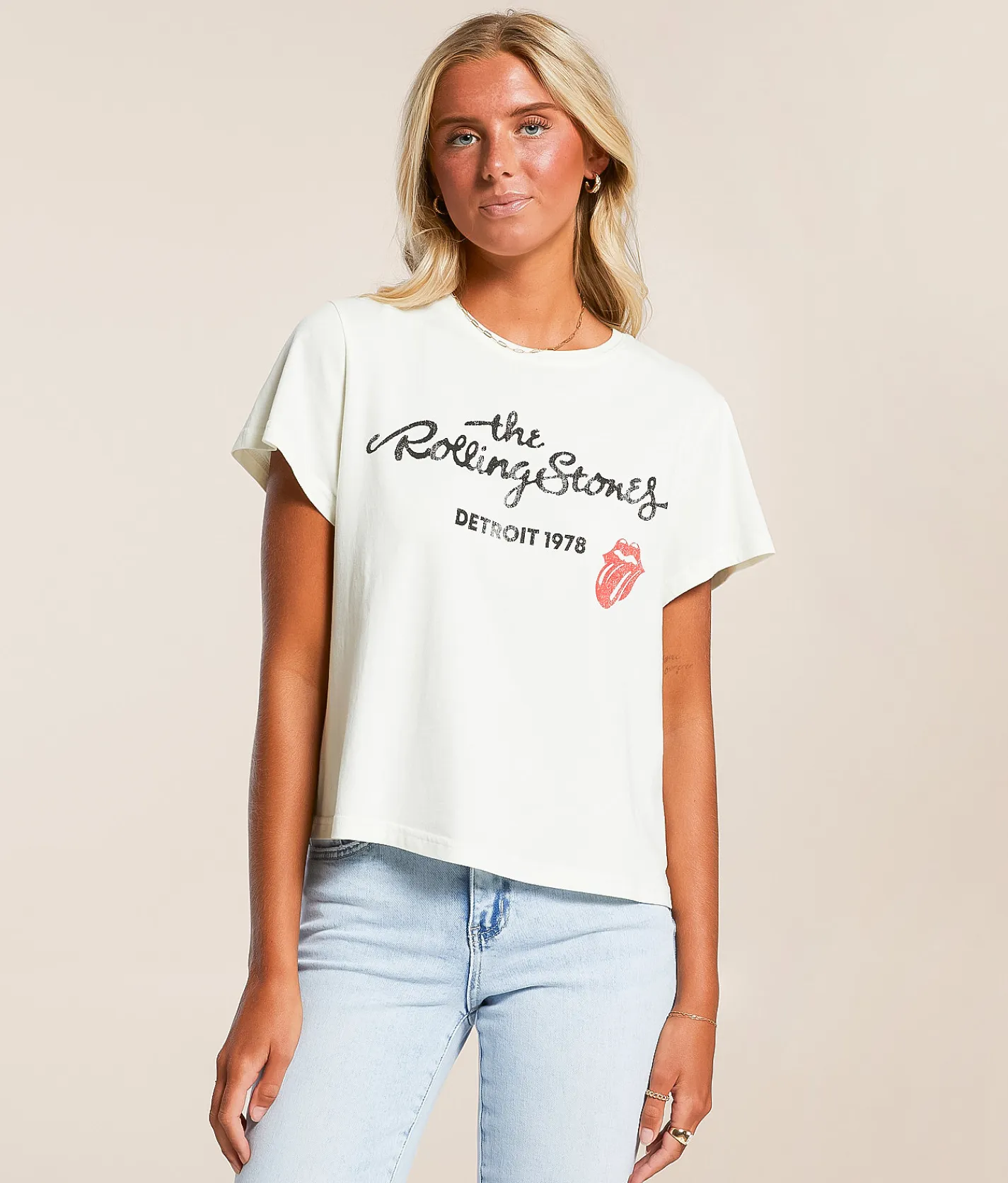 Life Clothing The Rolling Stones 1978 Band T-Shirt White
