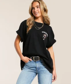 Life Clothing The Rolling Stones Oversized Band T-Shirt Black