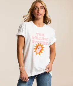 Bravado The Rolling Stones Oversized Band T-Shirt White Discount