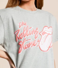 Goodie Two Sleeves The Rolling Stones Oversized Band T-Shirt Heather Grey Best